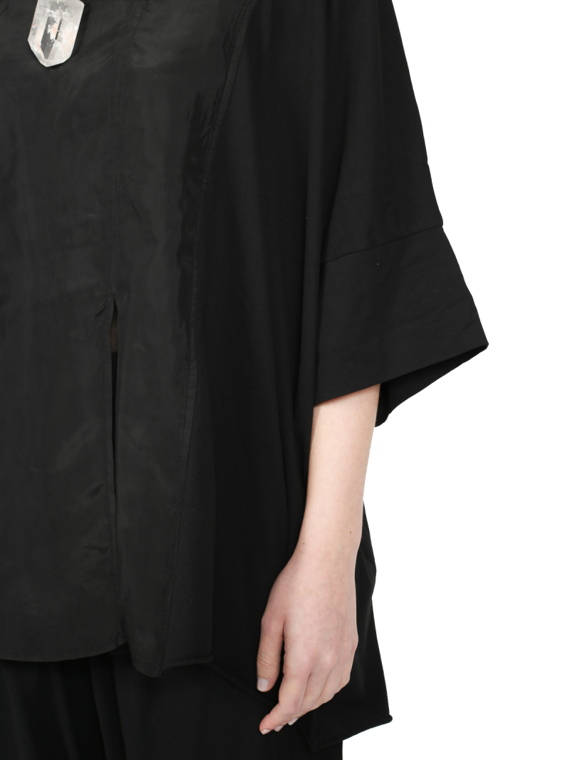 Rundholz - Boxy cotton crepe jersey t-shirt - 1251560507