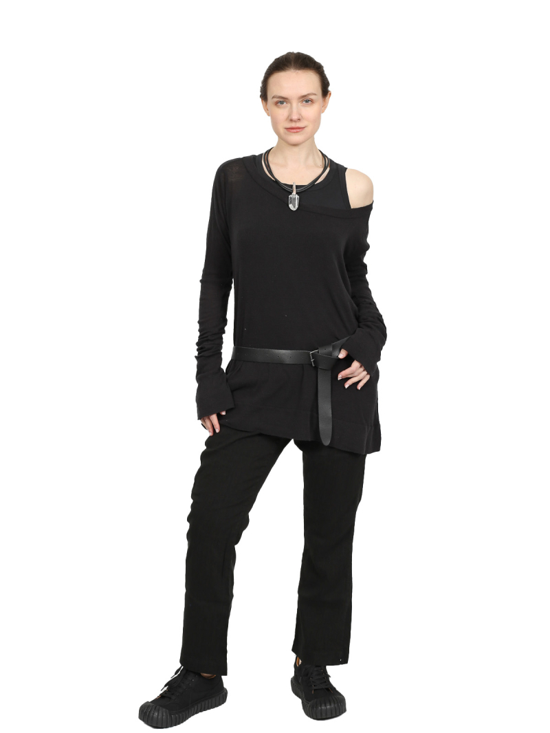 Rundholz Black Label - Boot cute pantalon stretch en lin - 1253830101