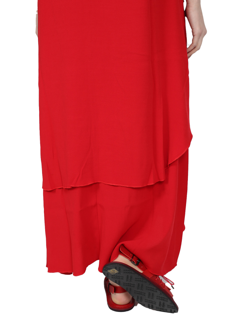 Pal Offner - Платье - Жидкое платье - Креп-жоржет - Дикий красный - 2501.1101103.140004