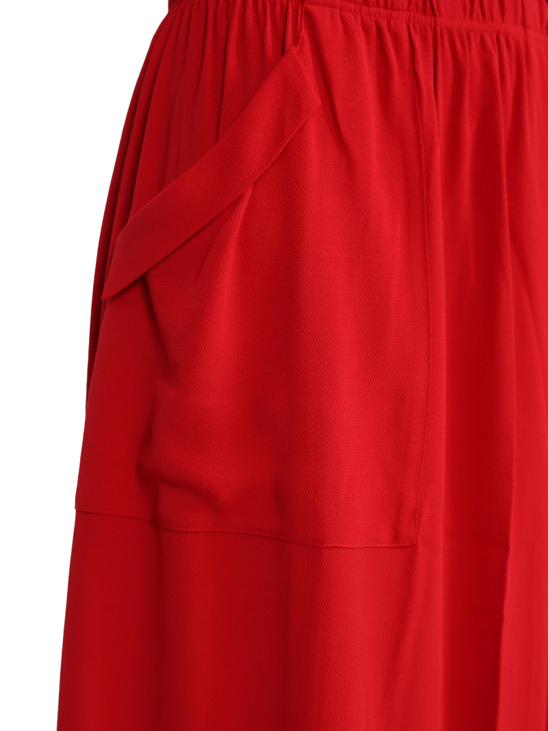 Pal Offner - Rock - Fluid Long Skirt - Crêpe Georgette - Wild Red - 2501.120101.140004