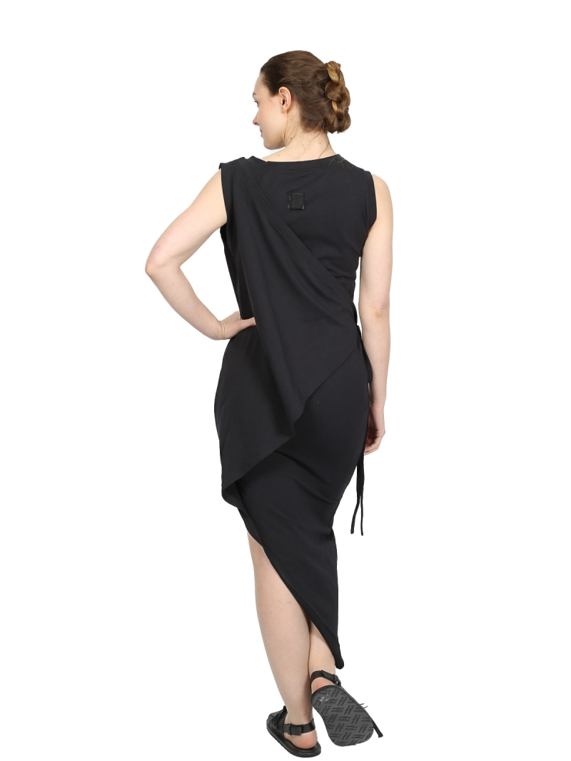 Black by K&M - Dress - Asymmetric dress - Black - id.03.01.06