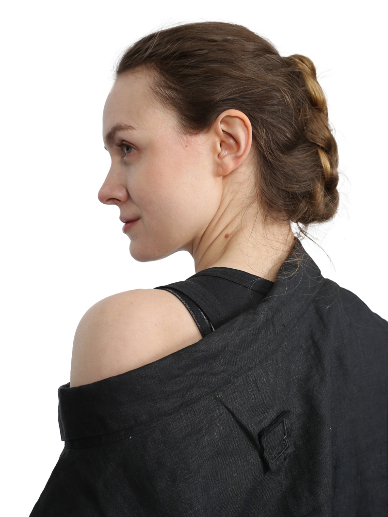 Black by K&M - Combination piece - shirt or skirt - Black - id.03.03.04