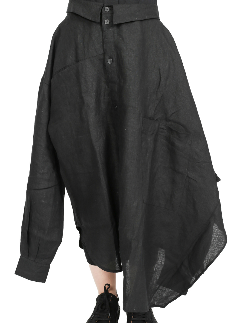 Black by K&M - Combination piece - shirt or skirt - Black - id.03.03.04