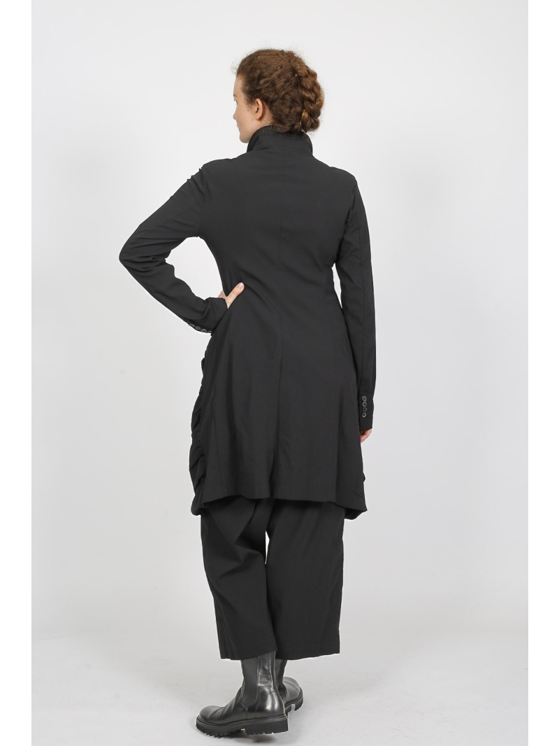 Rundholz -  Rundholz Bananenform-Mantel mit Raffungen - 2251211207