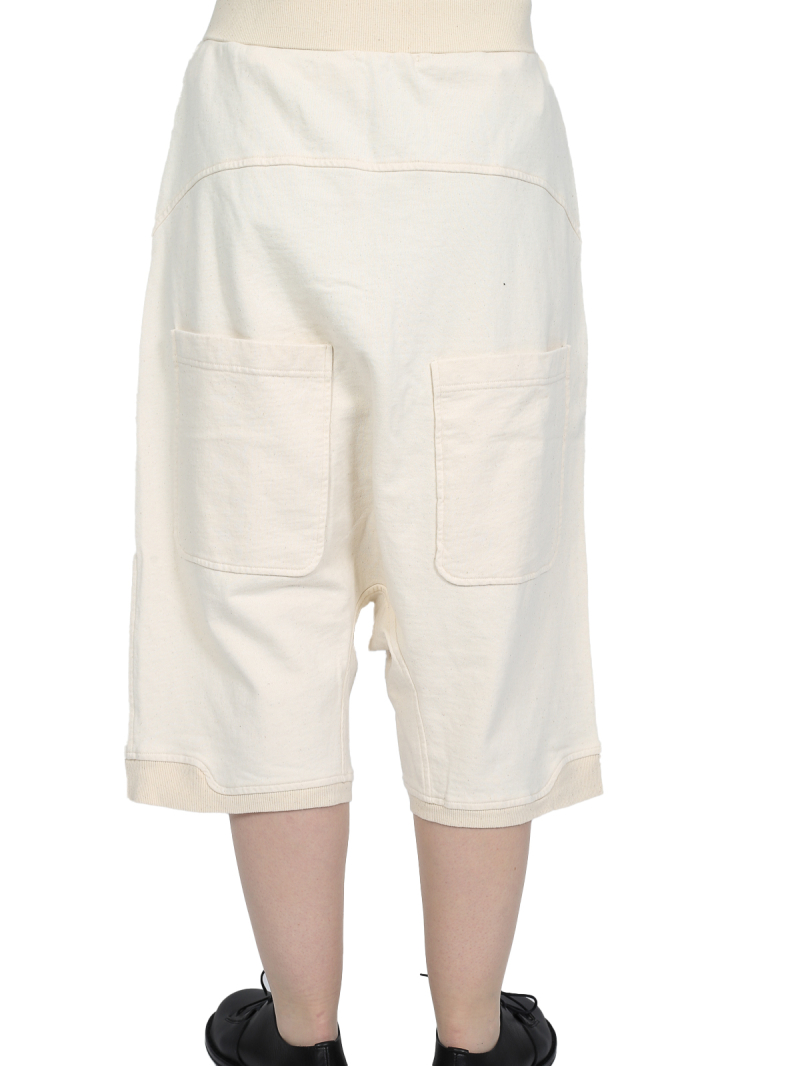 Rundholz - Hand-painted calf-length raw french terry pants - 1251270107