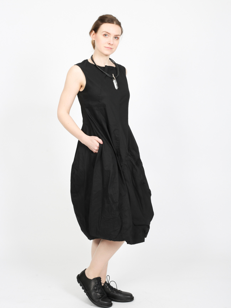 Rundholz - Ballonförmiges baumwoll stretch kleid - 1251630906