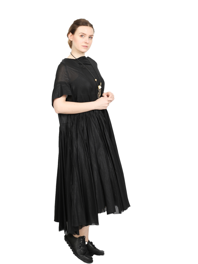 Rundholz - Ausgestelltes baumwoll voile kleid - 1251250910