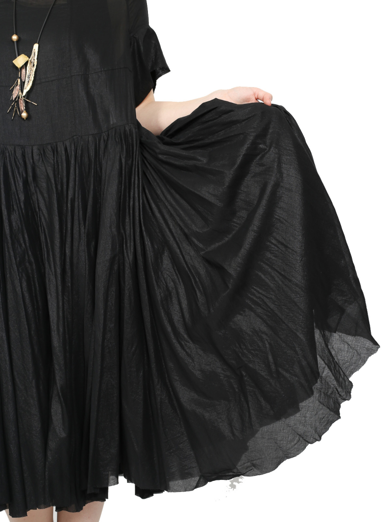 Rundholz - Ausgestelltes baumwoll voile kleid - 1251250910