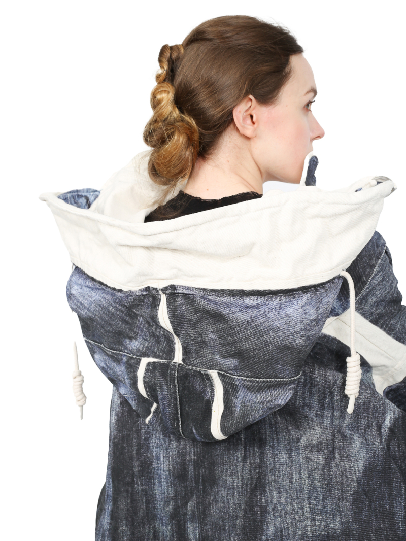 Rundholz DIP - Short raw denim jacket - 1252101102