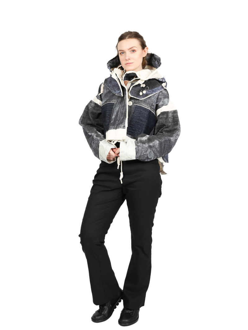 Rundholz DIP - Short raw denim jacket - 1252101102