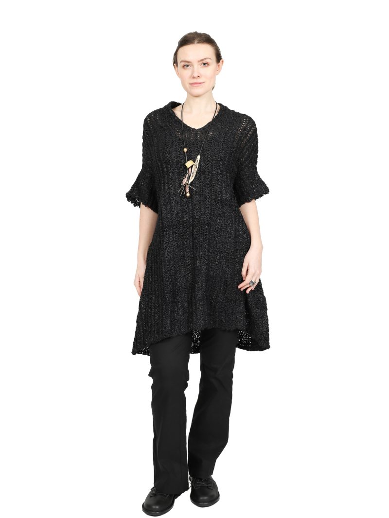 Roundwood DIP - Wide paper knitted tunic - 1252457002