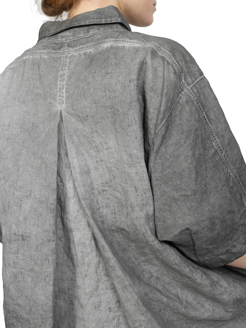 Rundholz - Handbemaltes ausgestelltes leinen kleid - 1251670901