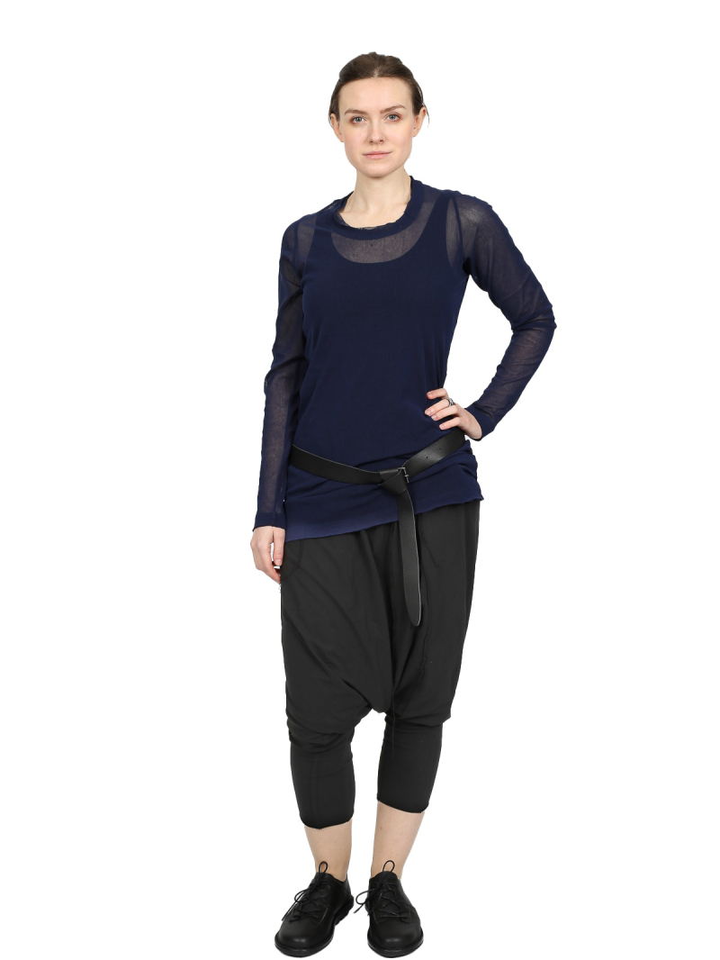 Rundholz DIP - Tulip-shaped cotton crepe jersey cupro pants - 1252560108