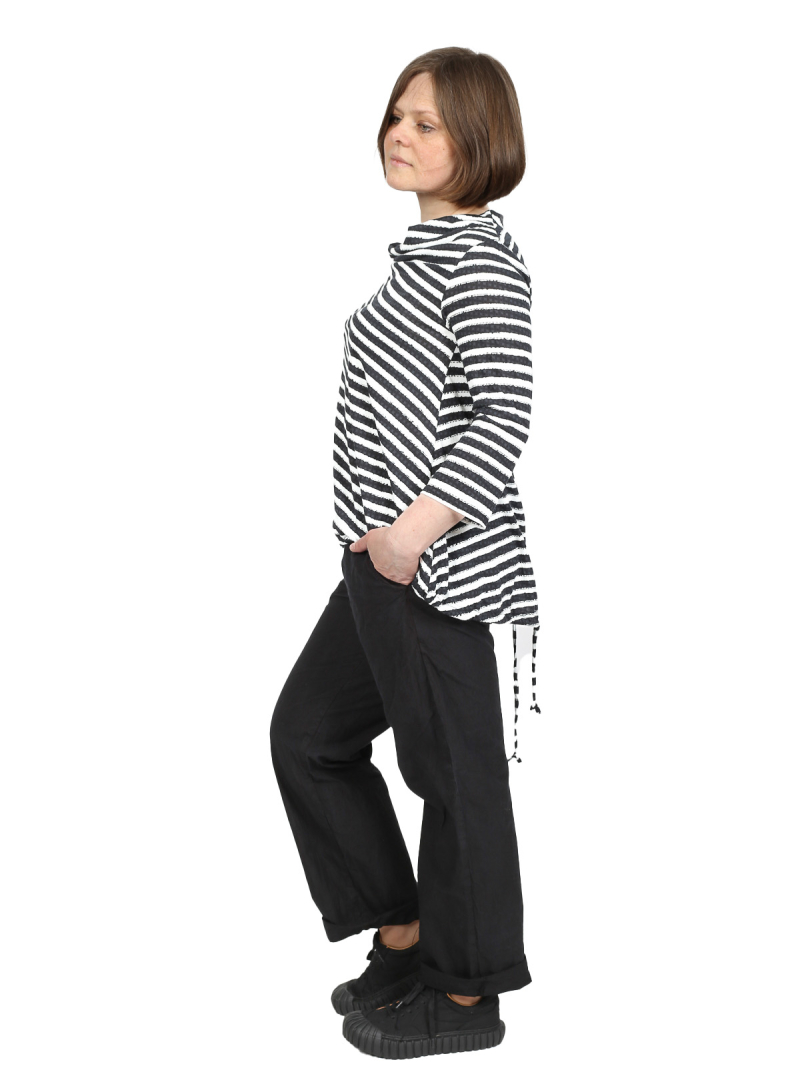 Privatsachen - Sinnarm trousers - Noise cotton - Caviar - 242017