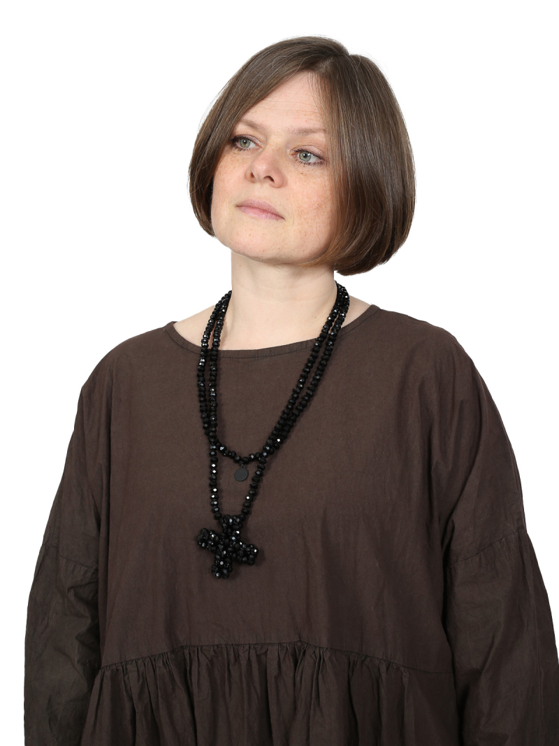 Privatsachen - Kleid Vanmeer - Geräuschebaumwolle - Choco - 252180