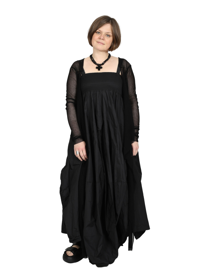 Pal Offner - Longsleeve - Sheer Wrap Longsleeve_Organic Cotton Mesh - Black - 2501-030102-330001