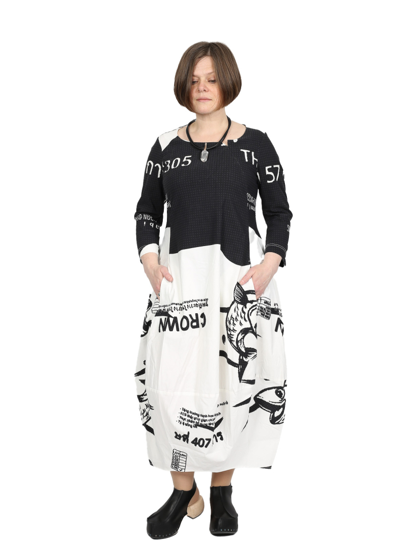 Rundholz Black Label - Kleid - black print - 1253440927