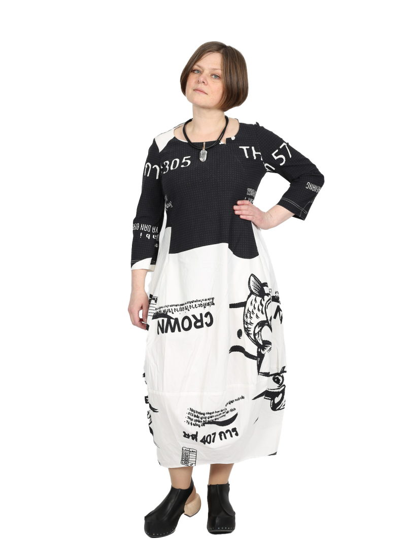 Rundholz Black Label - Kleid - black print - 1253440927