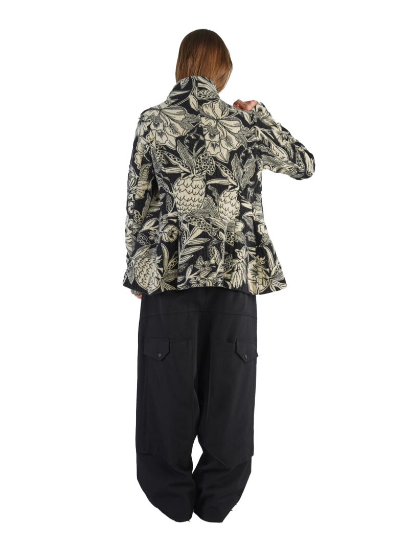 Rundholz - Veste cintrée jacquard fleuri Black Jacquard - 2241041105