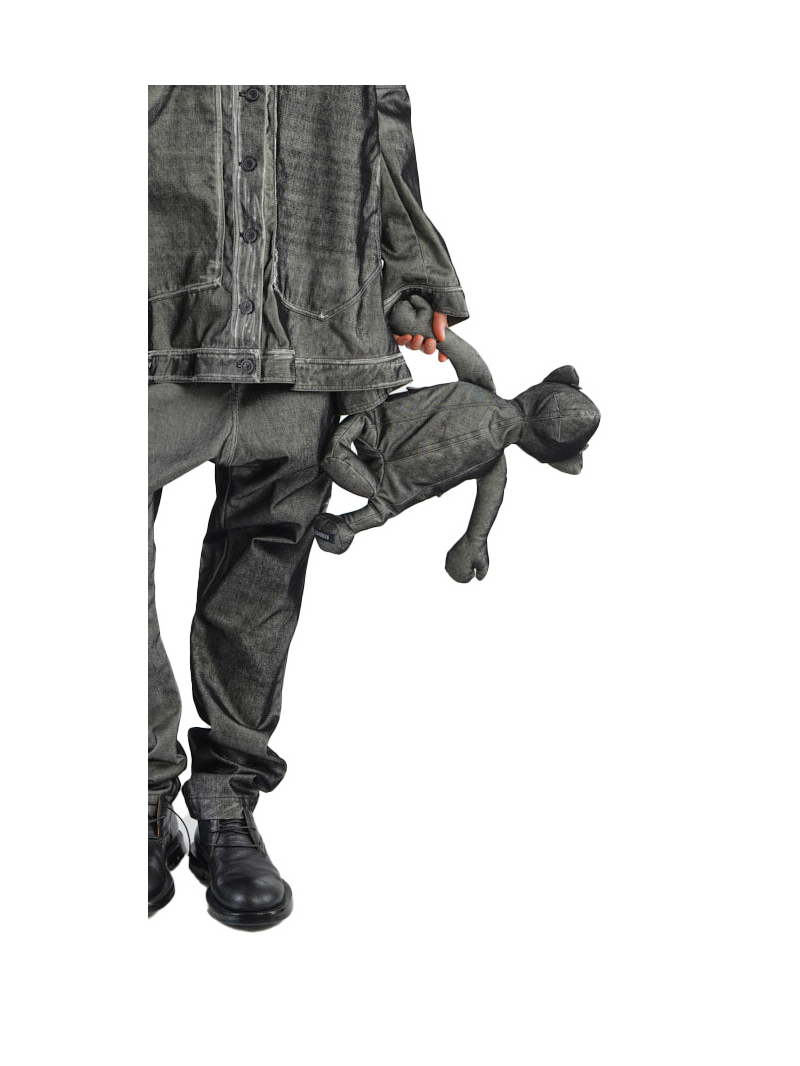 Rundholz - Teddybär Stofftier Black Flock - 2241138706