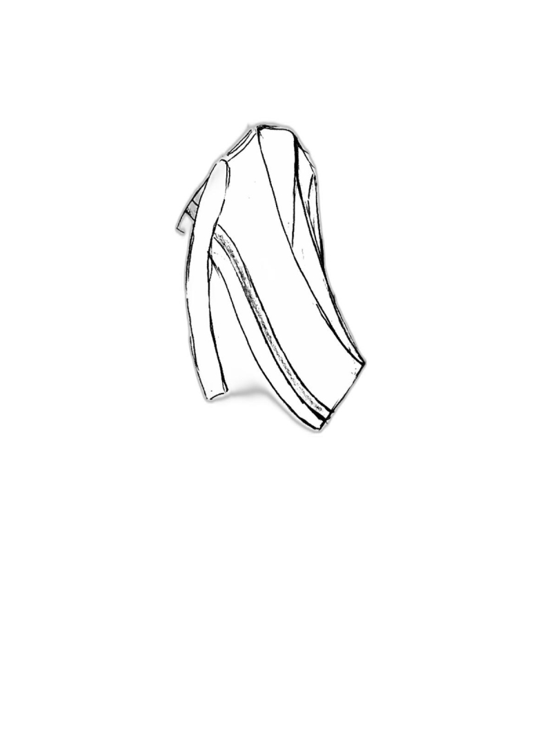 Rundholz - Short wool jacket with wrap-around scarf - 2241201109