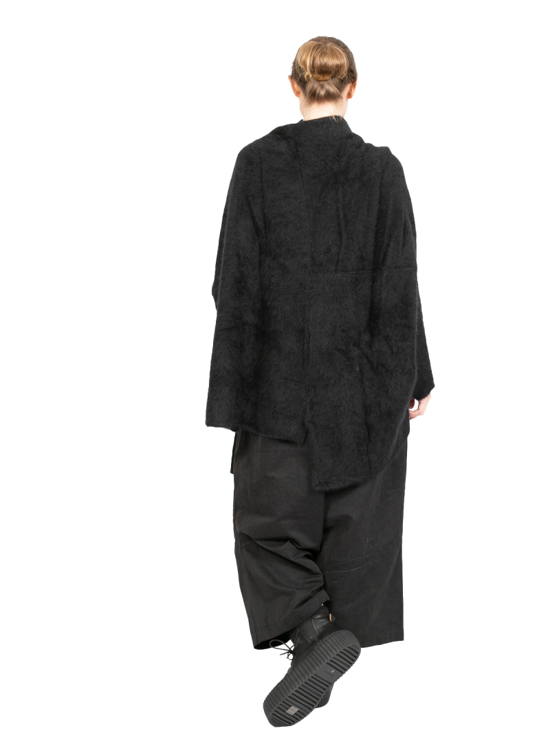 Rundholz - Pullover Cape Asymmetrie Waschbär Black - 2241410703