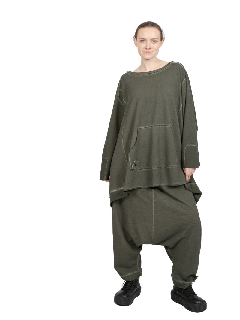 Pluslavie (Plü) - Hose mit tiefem Schritt - Bloomers Olive