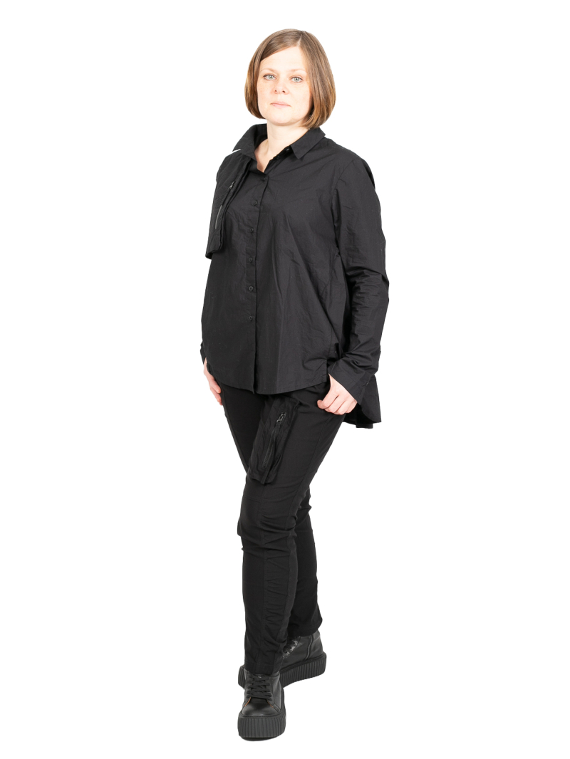 Rundholz Black Label - Shirt blouse ruched at the back with