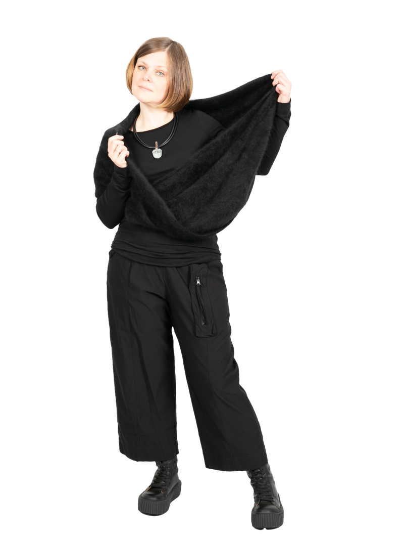 Rundholz - Schal Loop Waschbär Black - 2241417712