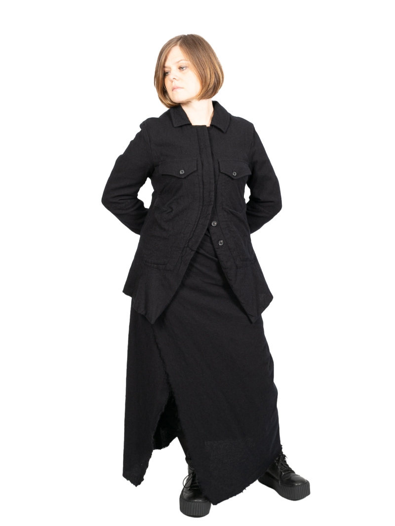 Rundholz Black Label - Jacket in A-line with suitcase