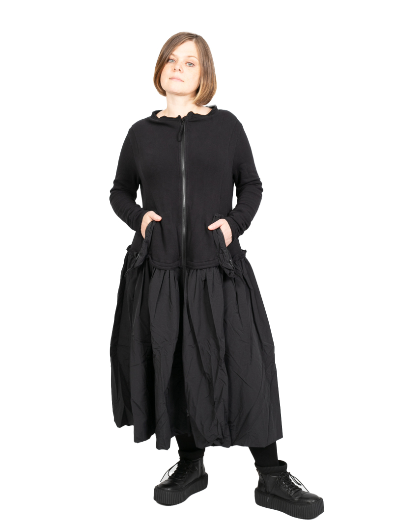 Rundholz Black Label Robe sweat avec partie jupe ruchee techno Black 2243510924