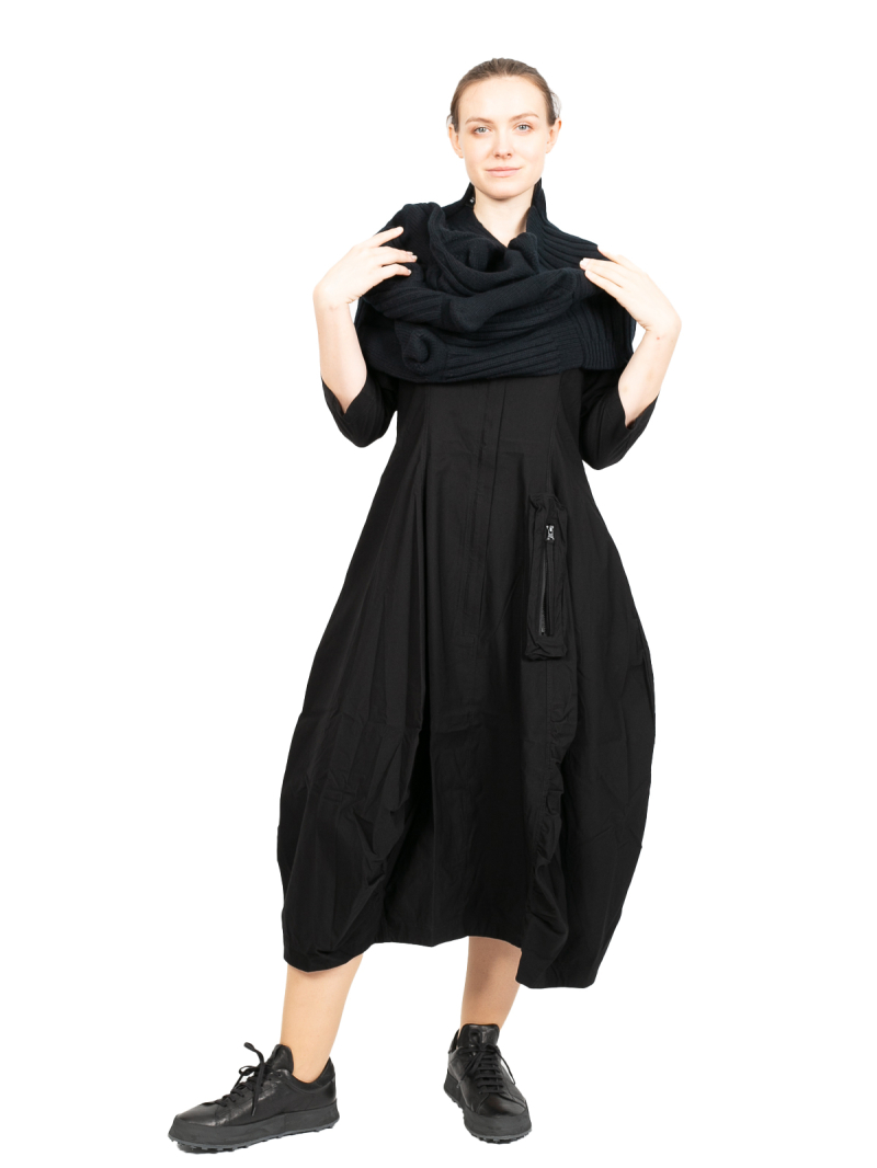 Rundholz - Schal Loop aus Socken Merino Wolle Black - 2241447709