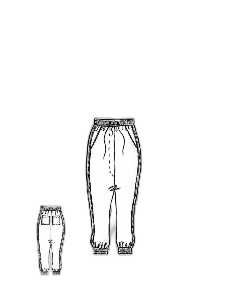 Rundholz Black Label - Ankle-length nylon fleece pants - 2243200104