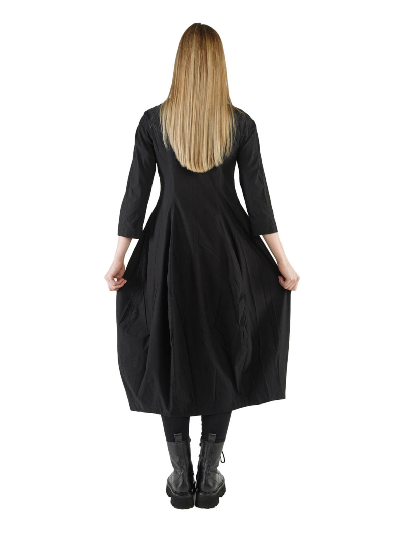 Rundholz Black Label - Robe ballon avec fronces en forme de ballon Super Stretch Black - 2243220904