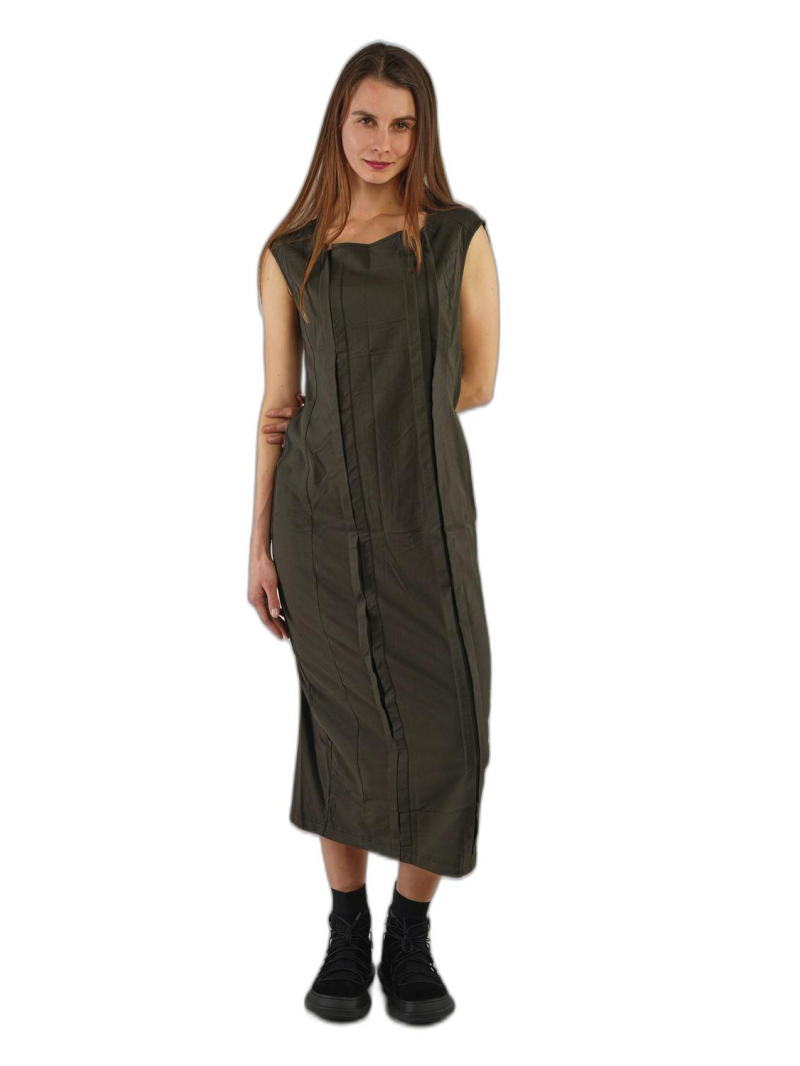 Rundholz Black Label - Banana-shaped cotton twill stretch dress - 2243390917