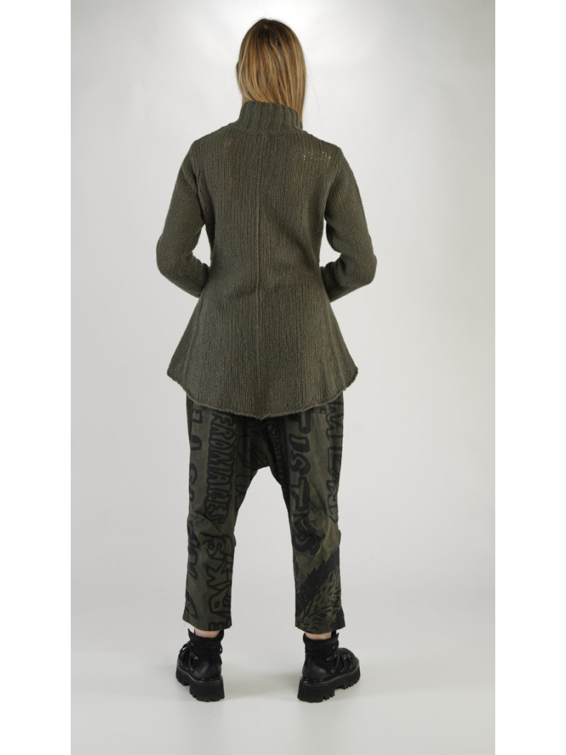 Rundholz Black Label - Fitted cardigan with pockets in rib jungle - 2243627104