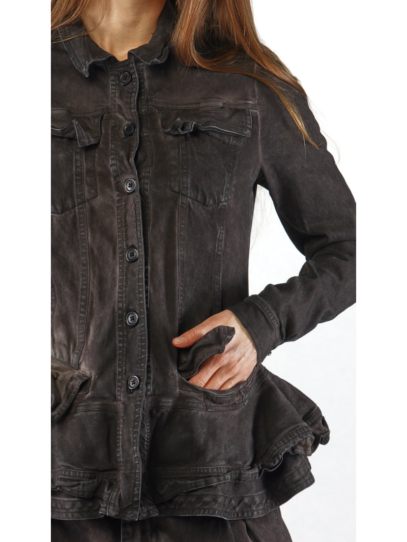 Rundholz - Veste en coton à pans coupés - 2251031101