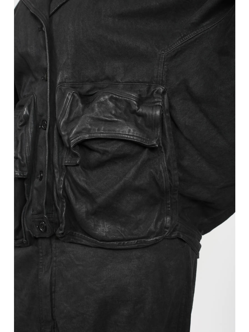 Rundholz - Oversize Baumwolljacke mit Reverskragen von Rundholz - 2251031102