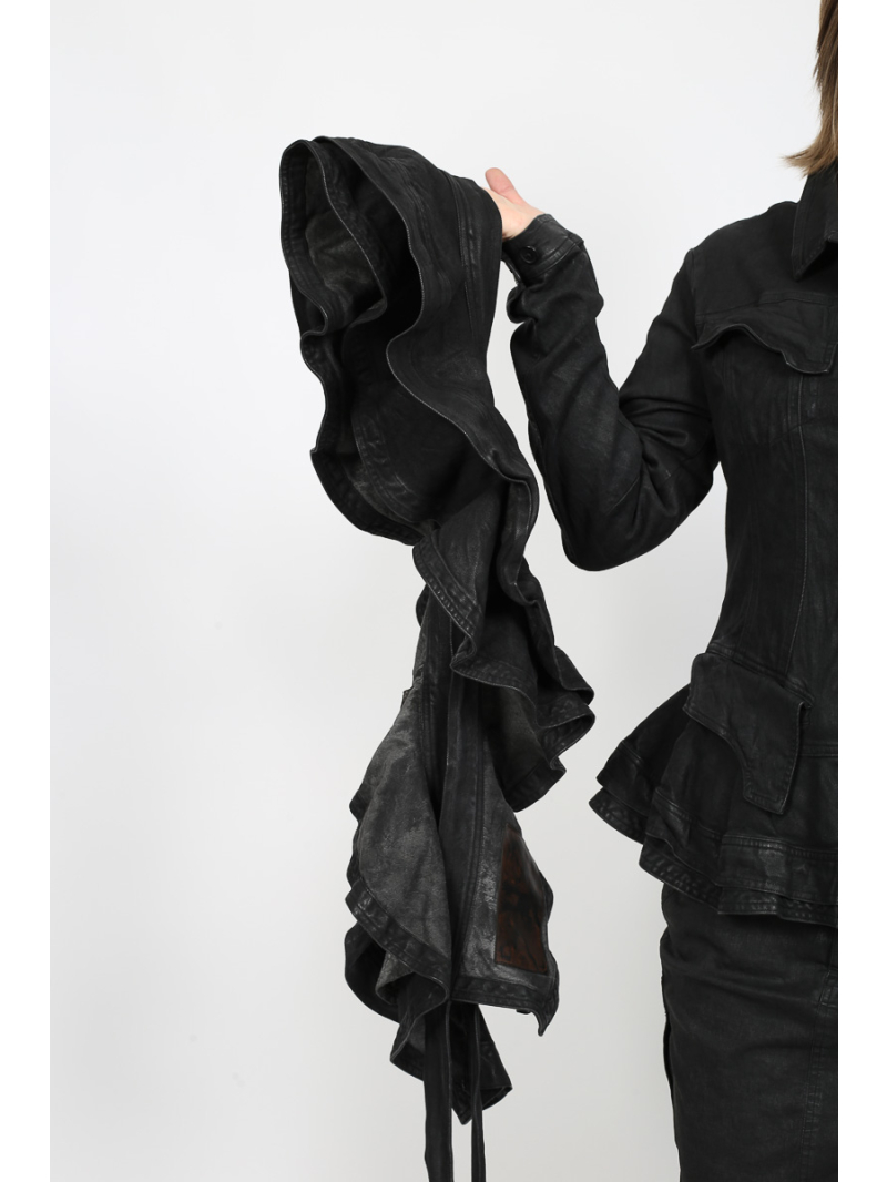 Rundholz - Ceinture portefeuille en bois rond 100% coton avec fermeture par cordon - 2251035309