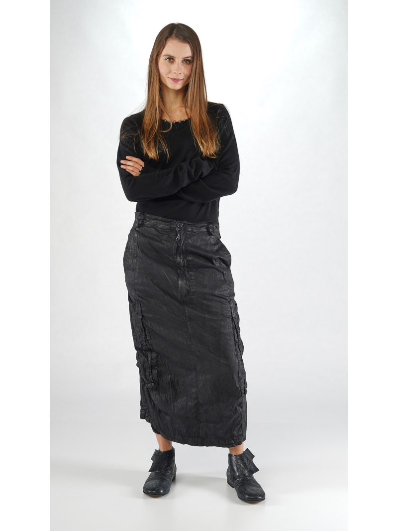 Rundholz - Jupe banane Rundholz en coton avec taille élastique - 2251070304