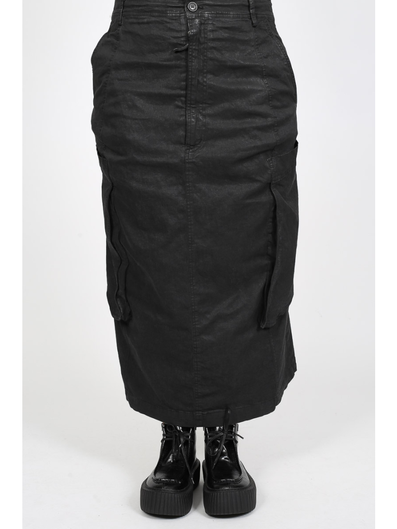 Rundholz - Jupe banane Rundholz en coton avec taille élastique - 2251070304