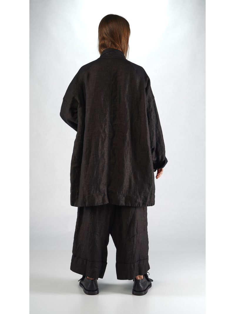 Bois rond - Veste oversize en lin et viscose - 2251081106