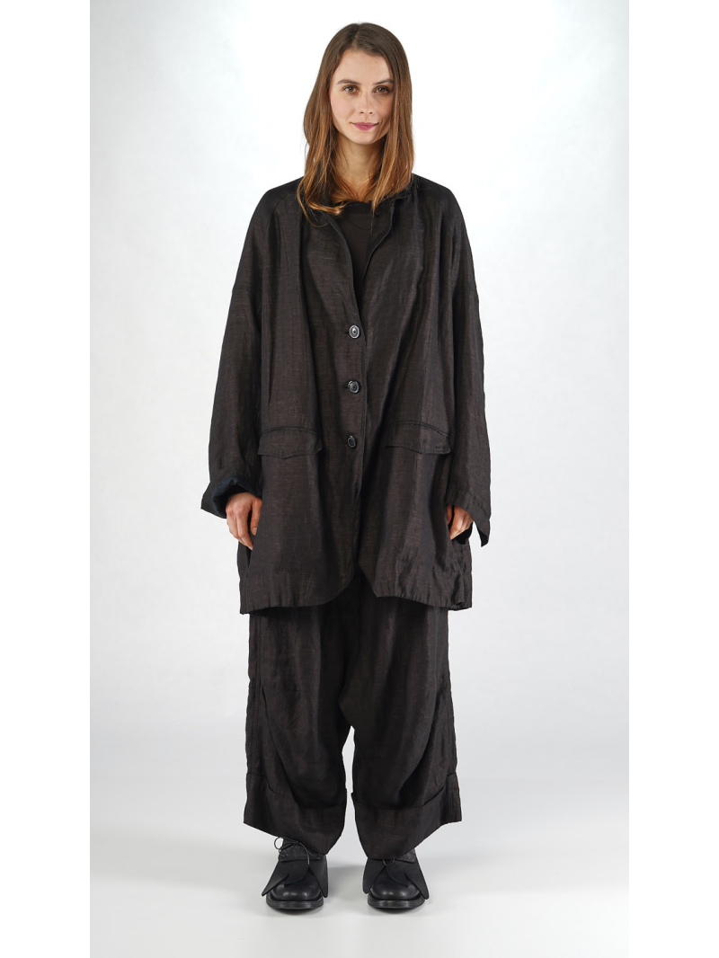 Bois rond - Veste oversize en lin et viscose - 2251081106