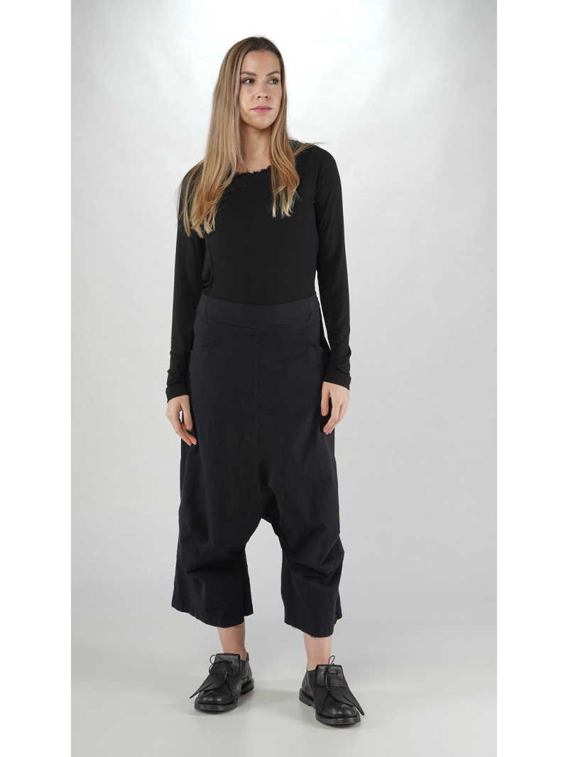 Rundholz - Rundholz Baggy Fit Hose aus Wolle und Baumwolle - 2251110102