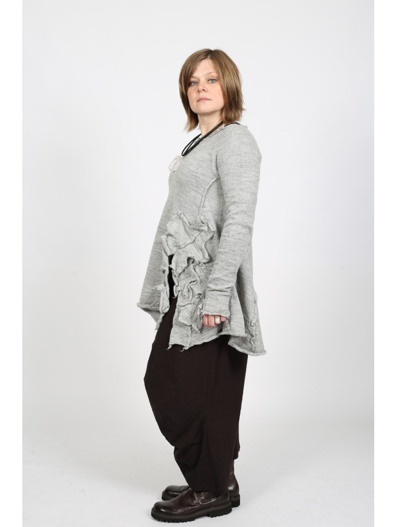 Rundholz - Rundholz Baggy Fit Hose aus Wolle und Baumwolle - 2251110102