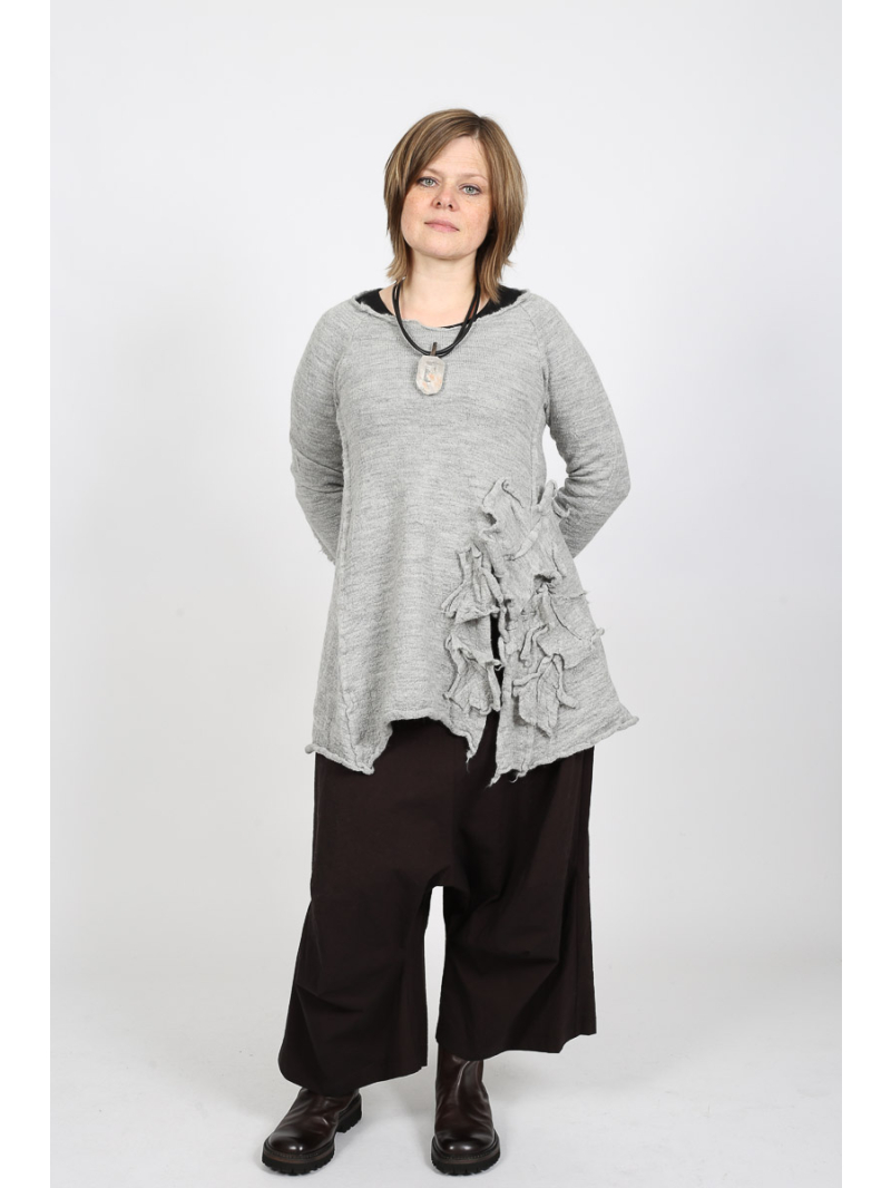 Rundholz - Rundholz Baggy Fit Hose aus Wolle und Baumwolle - 2251110102