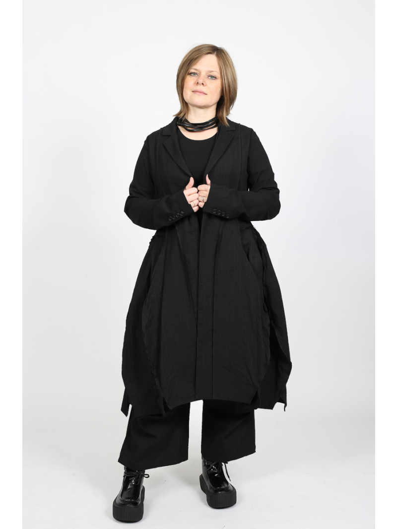 Rundholz - Rundholz Baggy Fit Hose aus Wolle und Baumwolle - 2251110106