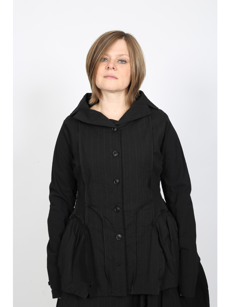 Rundholz - Taillierte Rundholz Jacke aus Wolle und Baumwolle - 2251111101
