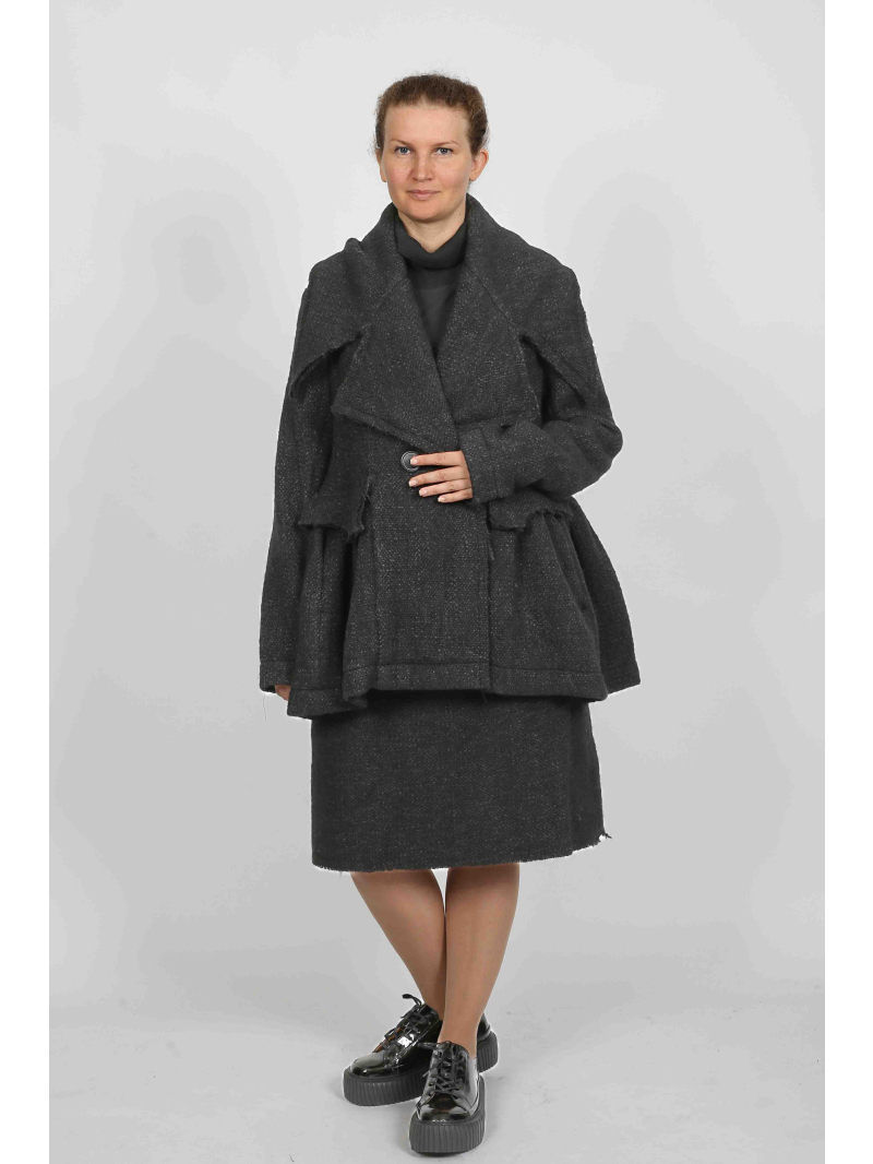 Rundholz - Veste en laine évasée avec col à revers - 2251121105