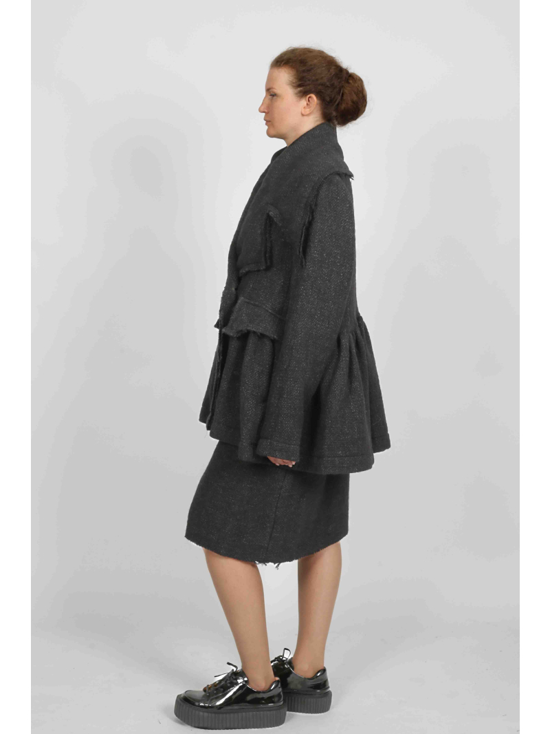 Rundholz - Veste en laine évasée avec col à revers - 2251121105